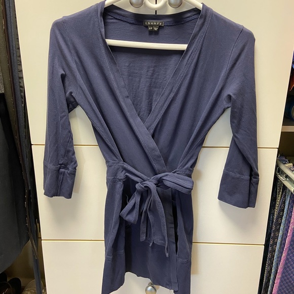 Theory Tops - Theory Belted Knit Top